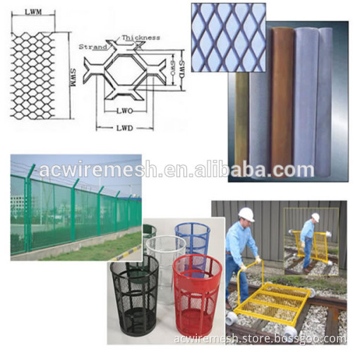 Powder Coated Expanded Metal Mesh/galvanized Expanded Metal Mash